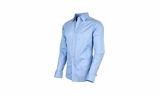Men’s Light Blue Formal Shirt – Slim Fit Long Sleeve Office Wear