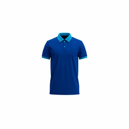 dual-tone royal blue polo t-shirt – stylish comfort for work & casual wear