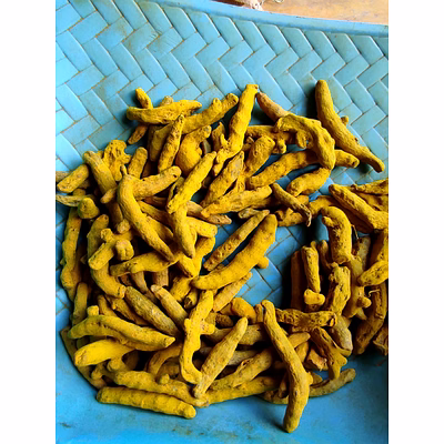 whole turmeric and raisins