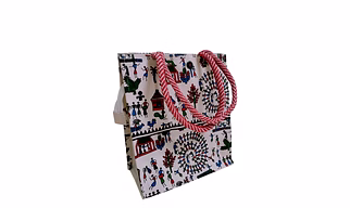 Warli Printed Canvas Premium Bag