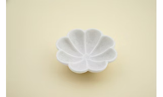 Handcrafted Marble Scalloped Urli Bowl for Home Decor | Traditional Decorative Bowl for Potpourri & Festive Decor Item | Pooja Decoration | Wedding/Return Gift, 6"