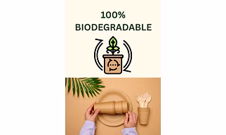 Biodegradable paper plates(Sugarcane bagasse)