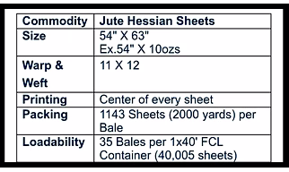Jute Hessian Sheets