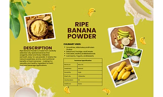 Ripe Banana Powder