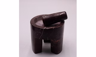 MARBLE MORTAR PESTLE