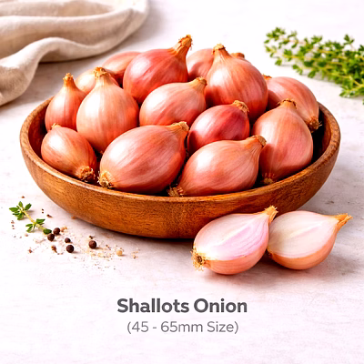 vayus global shallots onion with 45 - 65mm size