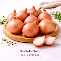 vayus global shallots onion with 65 - 85mm size