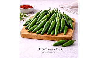 Bullet Green Chili with 5 -7cm Size
