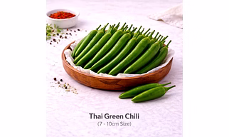 Thai Green Chili with 7 -10cm Size