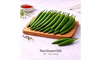 Thai Green Chili with 10 -15cm Size