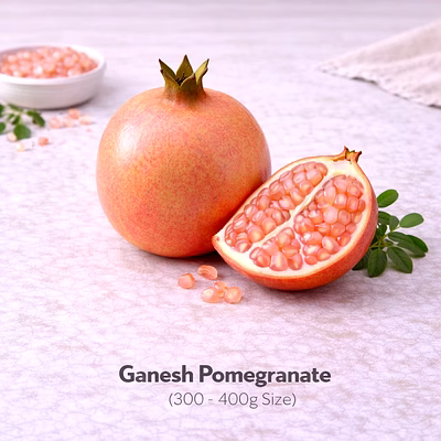 vayus global ganesh pomegranate with 300 - 400g size