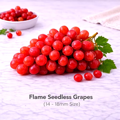 vayus global flame seedless grapes with 14 -18mm size