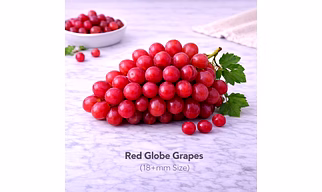 Red Globe Grapes with 18+mm Size