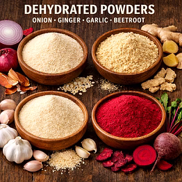 dehydrated vegetables powder (onion, ginger, garlic, potato)