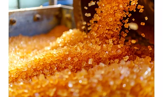 golden sugar and white sugar