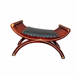 decoration wooden bench ottoman seating stool set