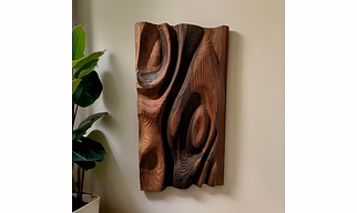 Handcrafted Solid Wood Wall Décor Panel