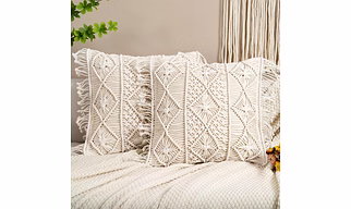 Handcrafted Macramé Cushion Covers – Boho / Ethnic Style