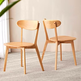 solid wood scandinavian dining chair
