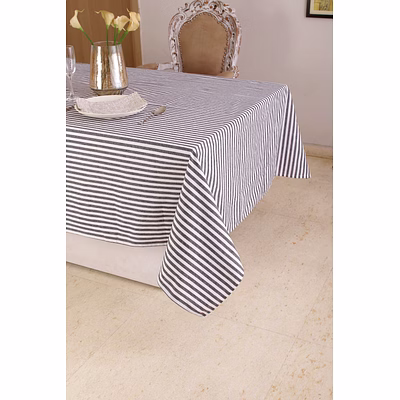 100% cotton tablecloth yarn dyed stripe