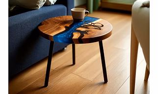 Round Epoxy Resin Table Luxury Home Table