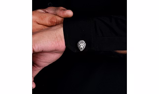925 Sterling Silver , Pair of Cufflinks for Men`s Shirts