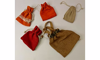 Drawstring Jute Potlis