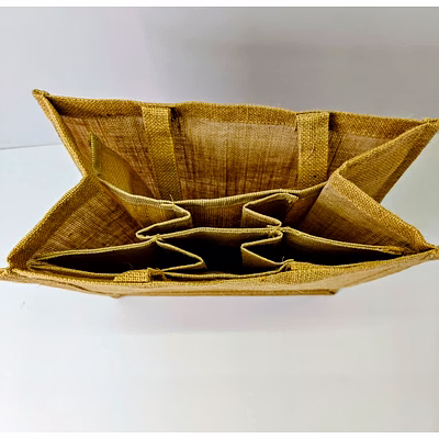 Jute 6 bottle bag-1