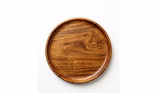Elegant Acacia Wood Plate