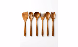 Elite Acacia Wooden Kitchen Tool Set