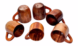 Artisan Acacia Wooden Beverage Cup