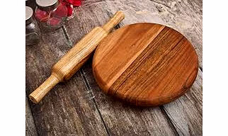 Heritage Wooden Rolling Board & Pin Set