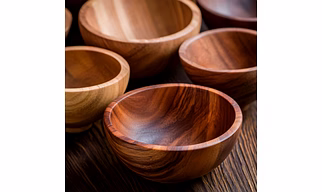 Sustainable Acacia Wood Handcrafted Bowls