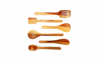 Crafted Mango Wood Culinary Spoon Set