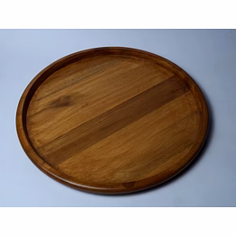 classic teak wood dining plate