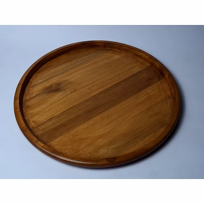 classic teak wood dining plate