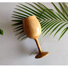 prestige teak wood wine goblet