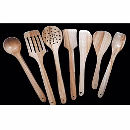 master teak wood cooking utensil set