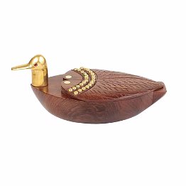 duck shape sheesham wood coaster set