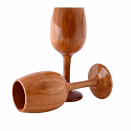 heritage sheesham wood wine goblet