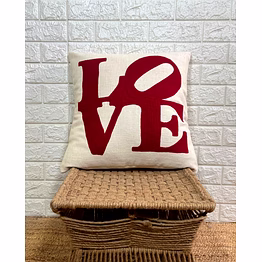 love hand crafted pillow cover 18x18