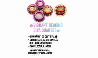 4 pack Decorative Clay Diya