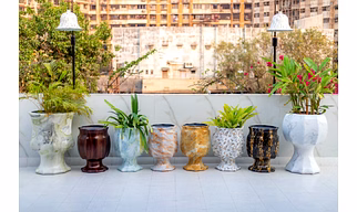 MultiFacet High-Strength Designer Plastic Planters