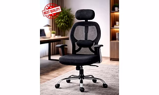 EliteComfort High Back Office Chair (Black)