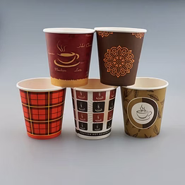 single-wall, double-wall & ripple-wall paper cups (8 oz / 237 ml, 12 oz / 355 ml, 16 oz / 473 ml, 20 oz / 591 ml).