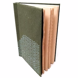 premium sustainable tree-free blue hardbound notebook