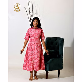 gulrosa bloom midi western dress