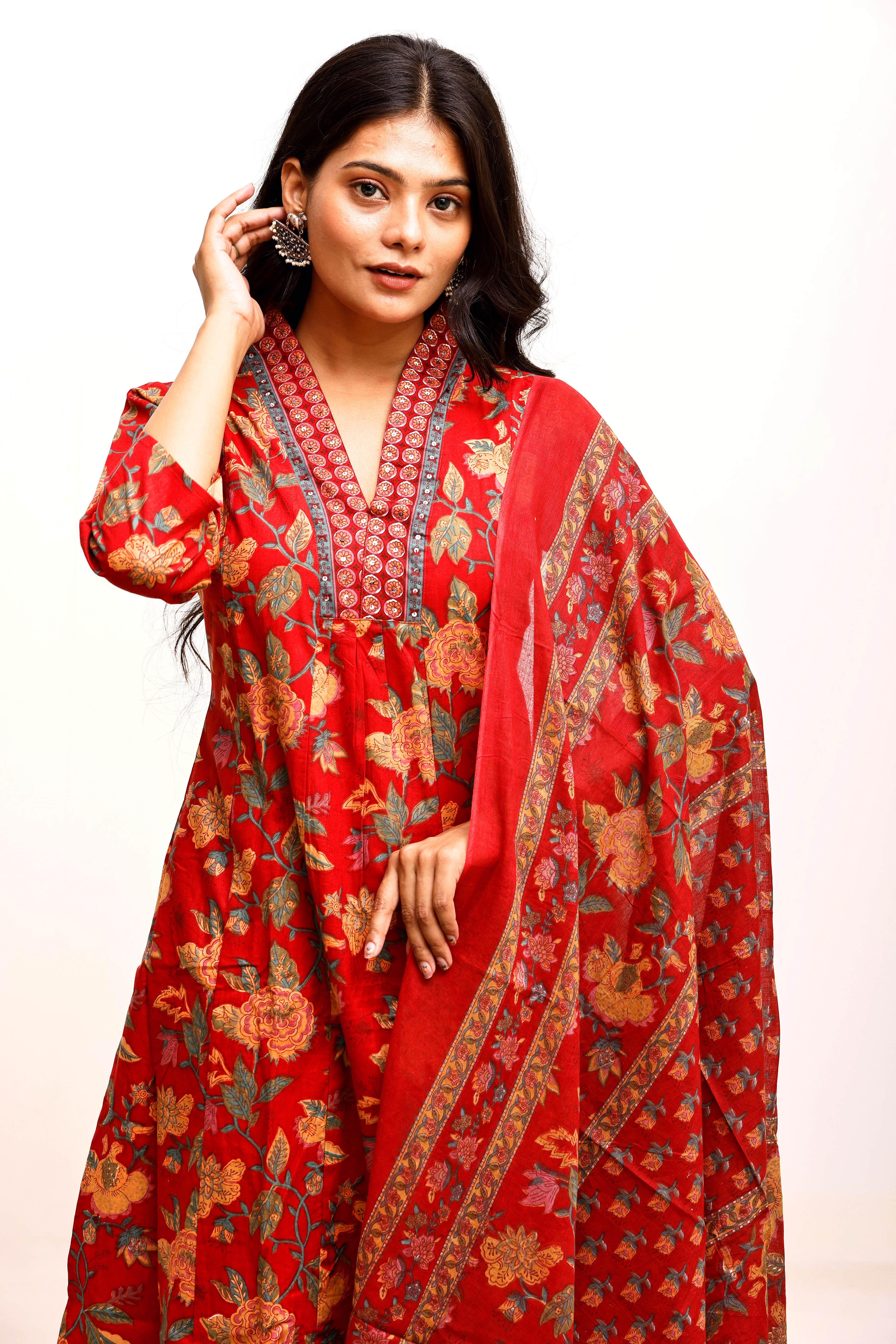 zehra russet bloom suit set