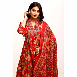 zehra russet bloom suit set