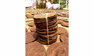 cow dung cake